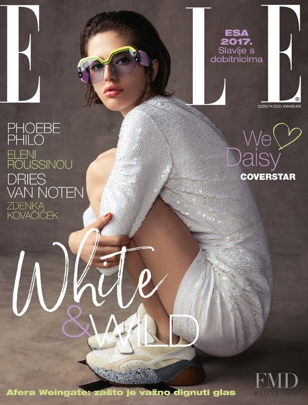 Daisy  featured on the Elle Croatia cover from December 2017