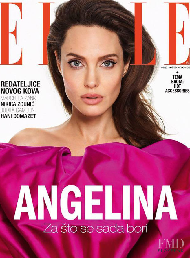  Angelina Jolie featured on the Elle Croatia cover from April 2018