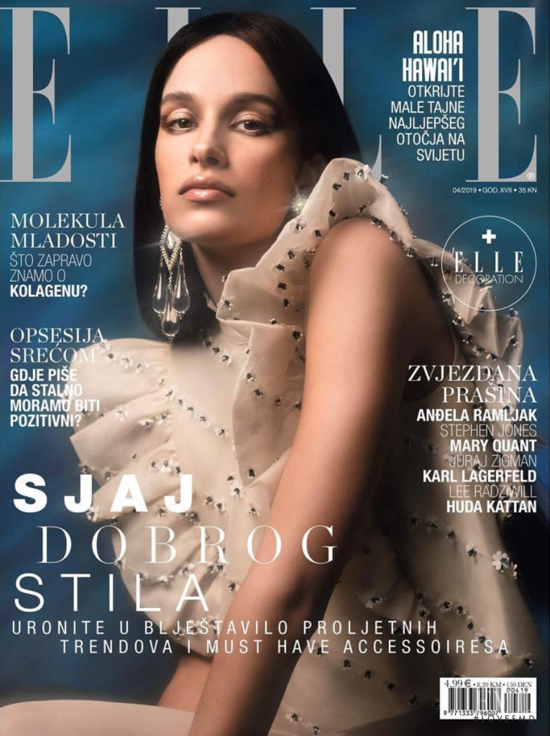  featured on the Elle Croatia cover from April 2019