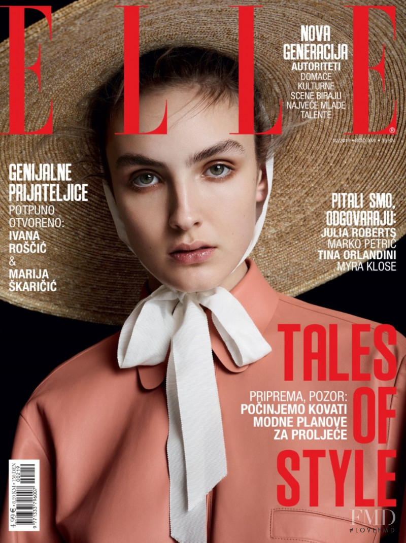  featured on the Elle Croatia cover from February 2019