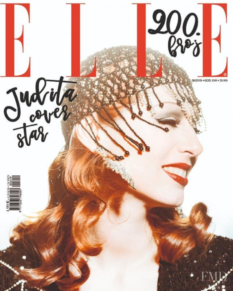 Judita Frankovic featured on the Elle Croatia cover from June 2019