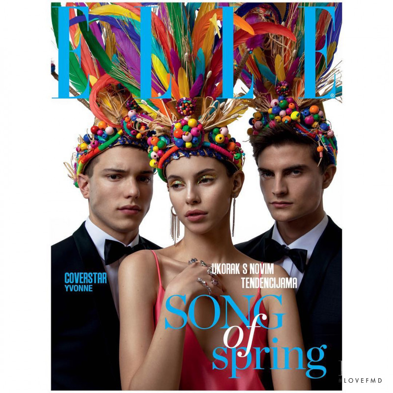 Yvonne Bevanda, Igor Jovanovic featured on the Elle Croatia cover from March 2019