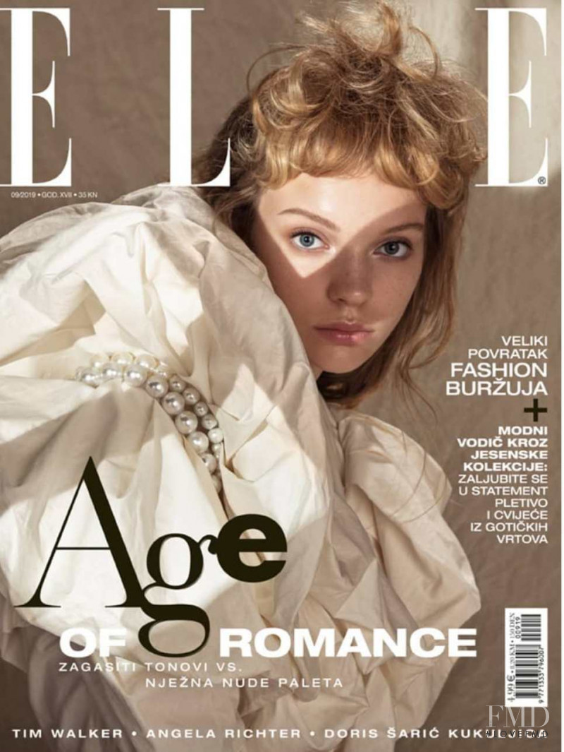  featured on the Elle Croatia cover from September 2019