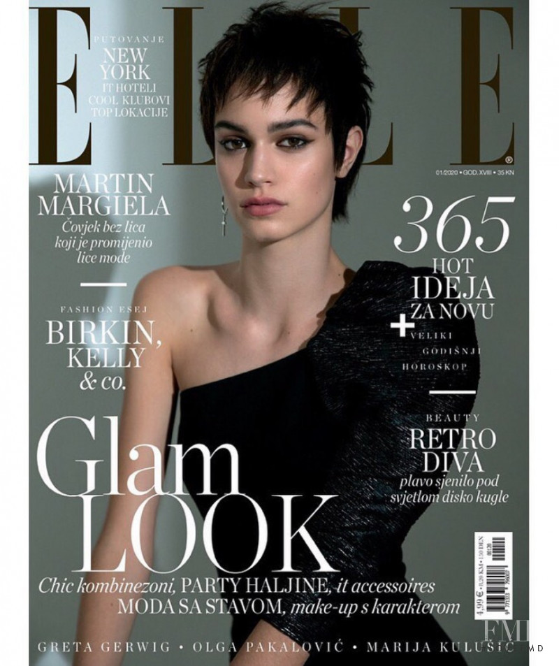  featured on the Elle Croatia cover from January 2020