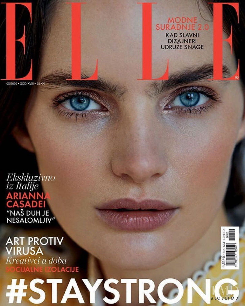 Delfina Morbelli featured on the Elle Croatia cover from May 2020
