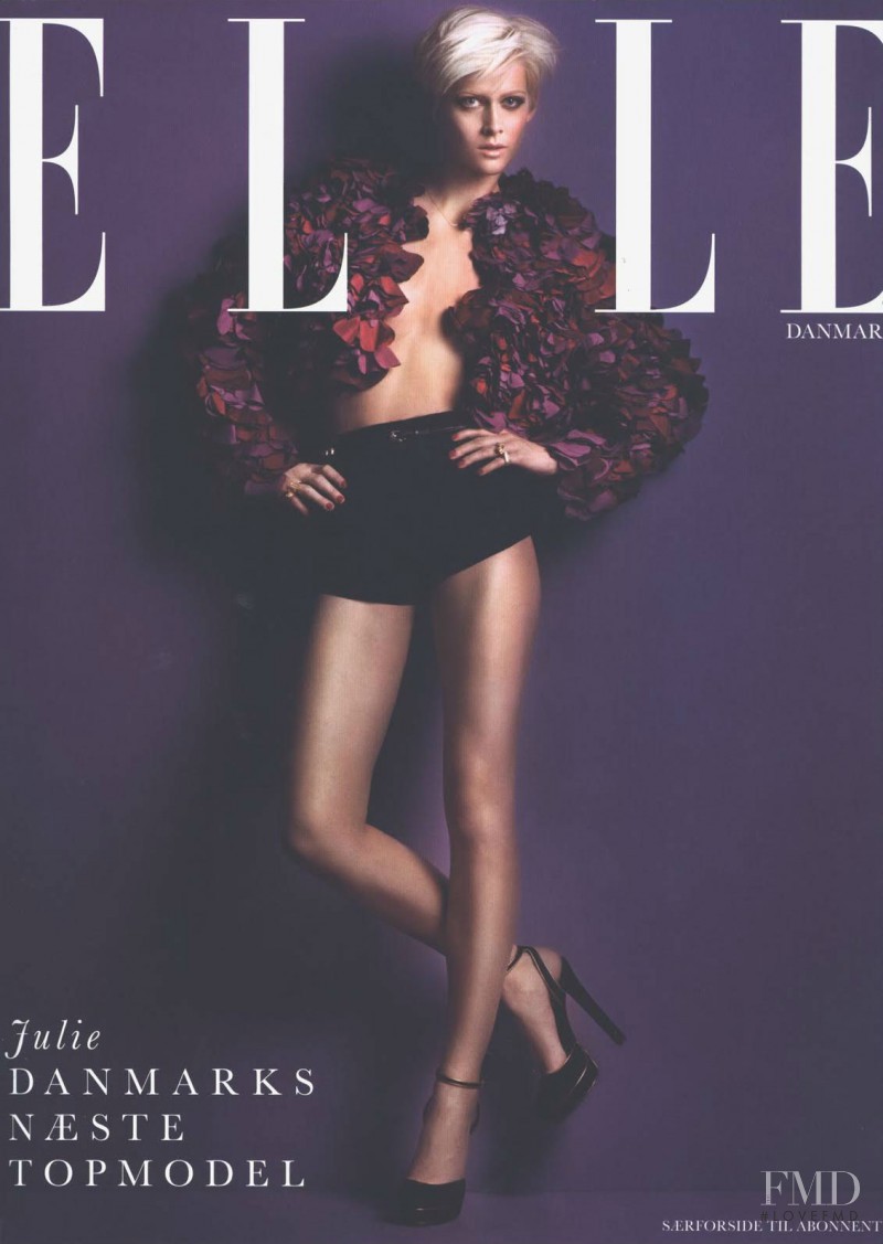 Julie Hasselby featured on the Elle Denmark cover from December 2011
