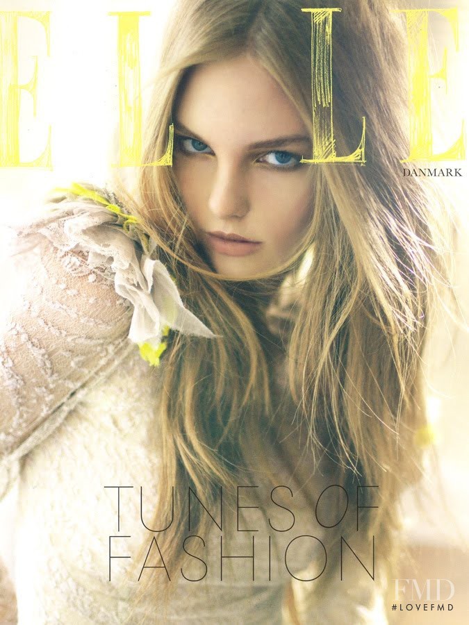 Clara Settje featured on the Elle Denmark cover from June 2011