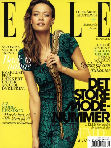 Nevena Dujmovic featured on the Elle Denmark cover from September 2011