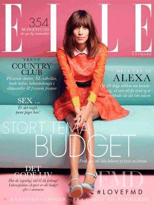 Alexa Chung featured on the Elle Denmark cover from May 2012