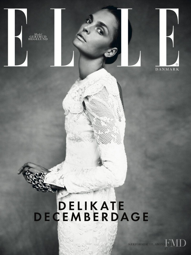 Agnete Hegelund featured on the Elle Denmark cover from December 2013