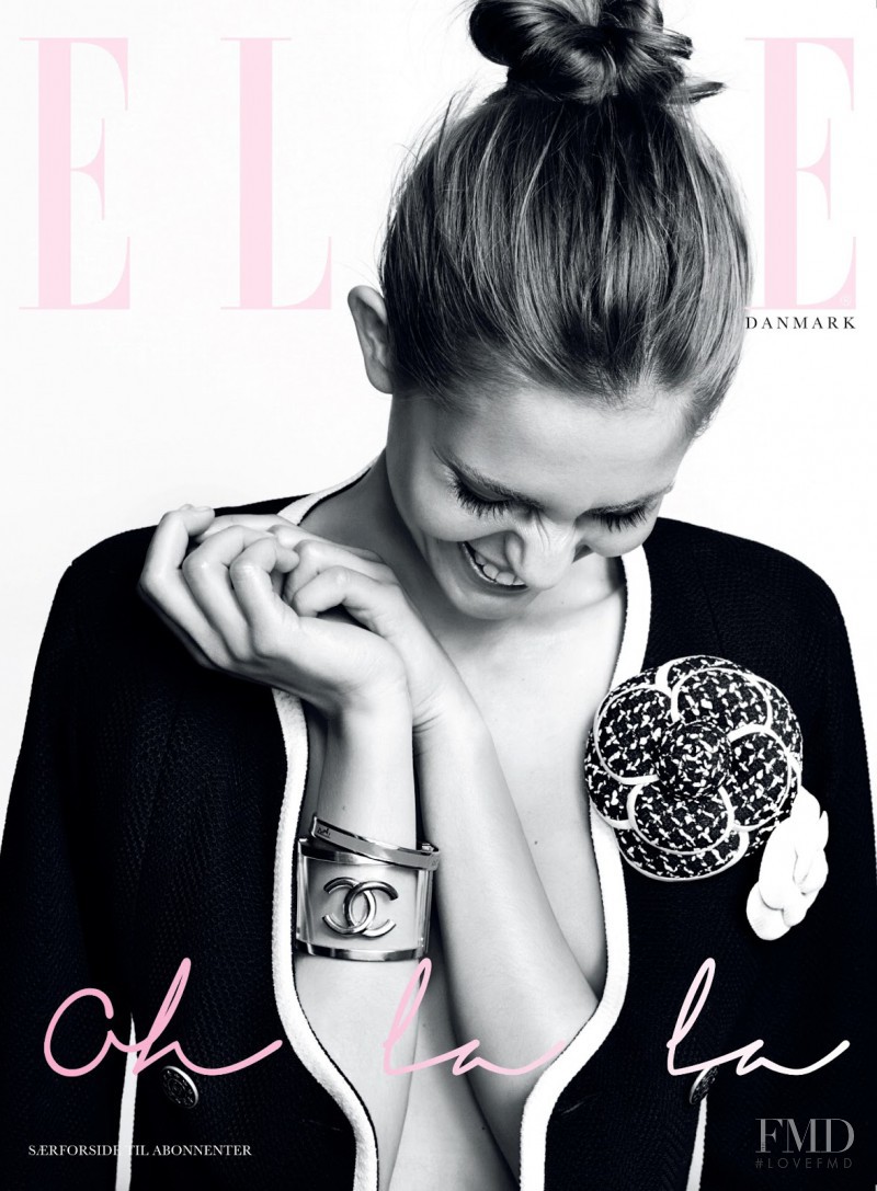 Nadja Bender featured on the Elle Denmark cover from June 2013
