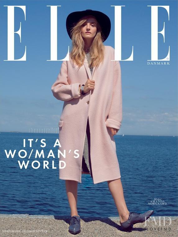 Amanda Norgaard featured on the Elle Denmark cover from November 2013