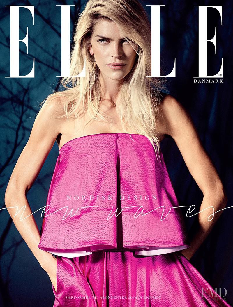 May Andersen featured on the Elle Denmark cover from December 2014