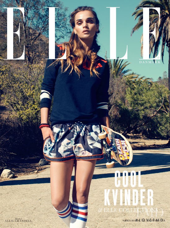 Alexandra Crandell featured on the Elle Denmark cover from March 2014