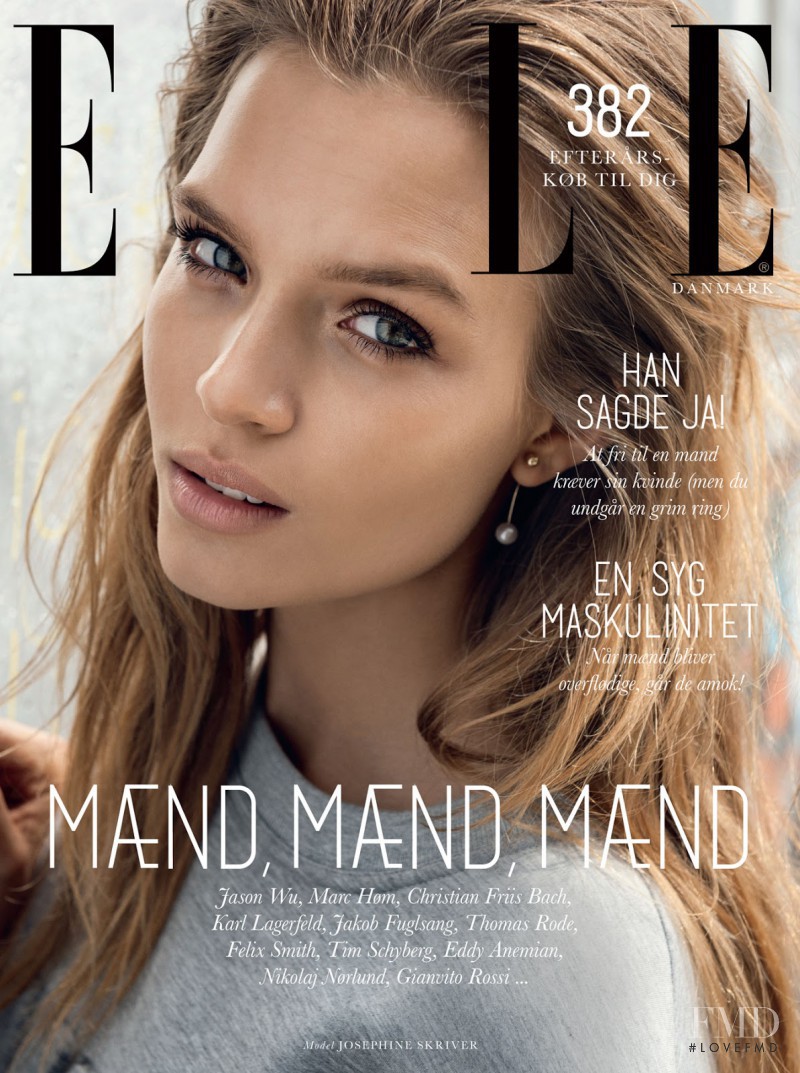 Josephine Skriver featured on the Elle Denmark cover from November 2014