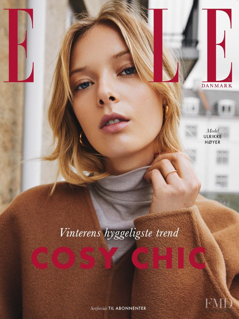 Ulrikke Hoyer featured on the Elle Denmark cover from January 2018