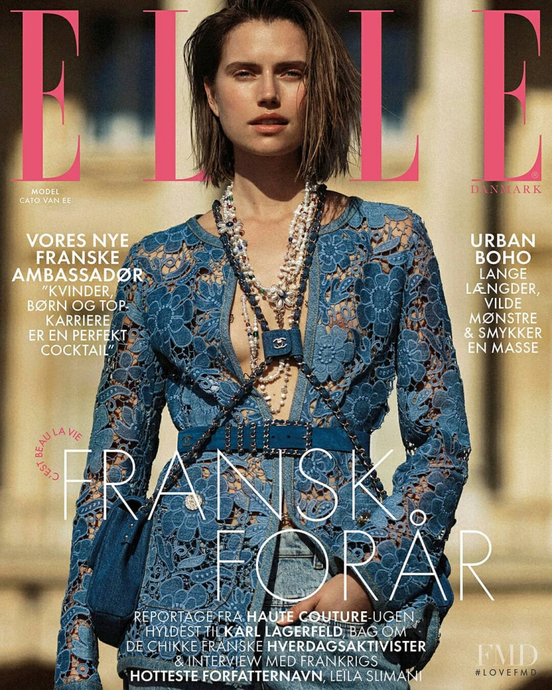 Cato van Ee featured on the Elle Denmark cover from May 2019