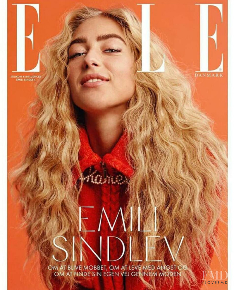 Emili Sindlev featured on the Elle Denmark cover from October 2019