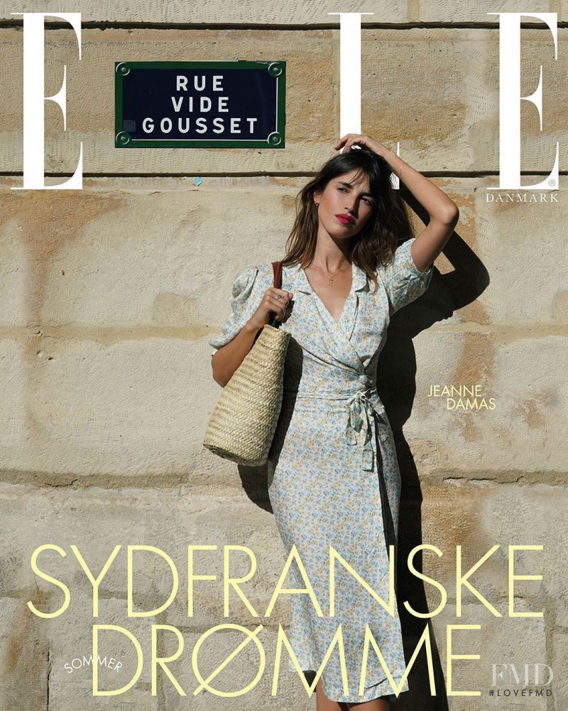 JeanneDamas  featured on the Elle Denmark cover from July 2020