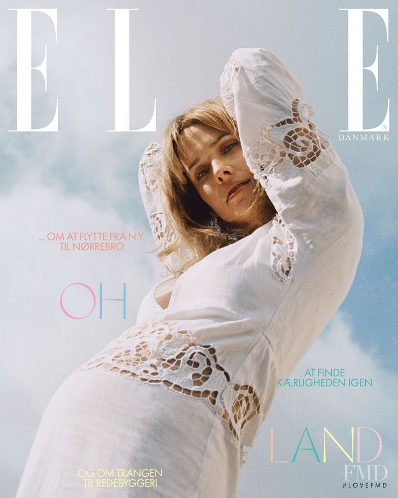 Nanna Oland Fabricius featured on the Elle Denmark cover from May 2020