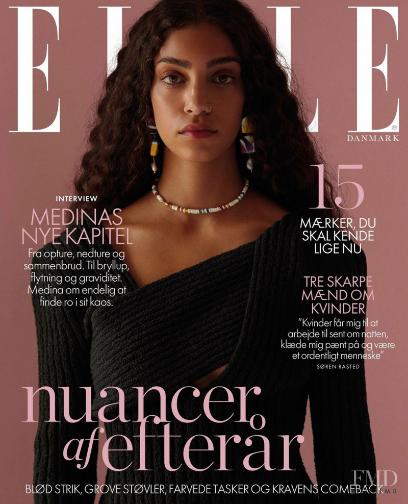 Sara Alwani Hawija featured on the Elle Denmark cover from October 2020