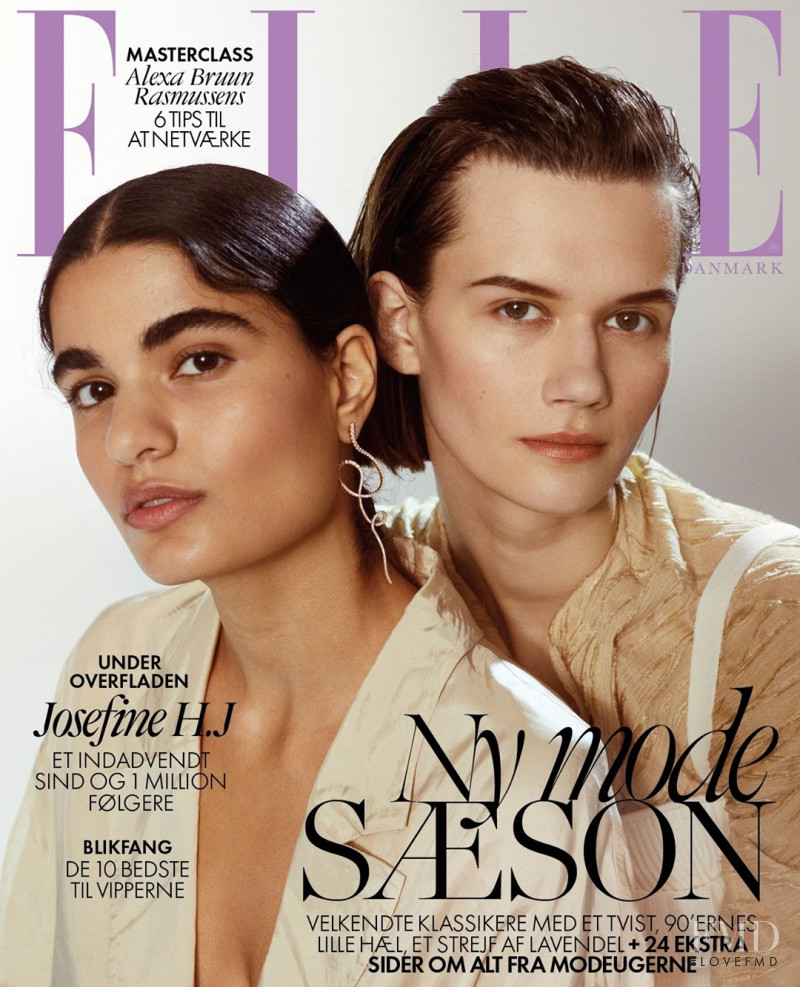Daniela Kocianova featured on the Elle Denmark cover from February 2021