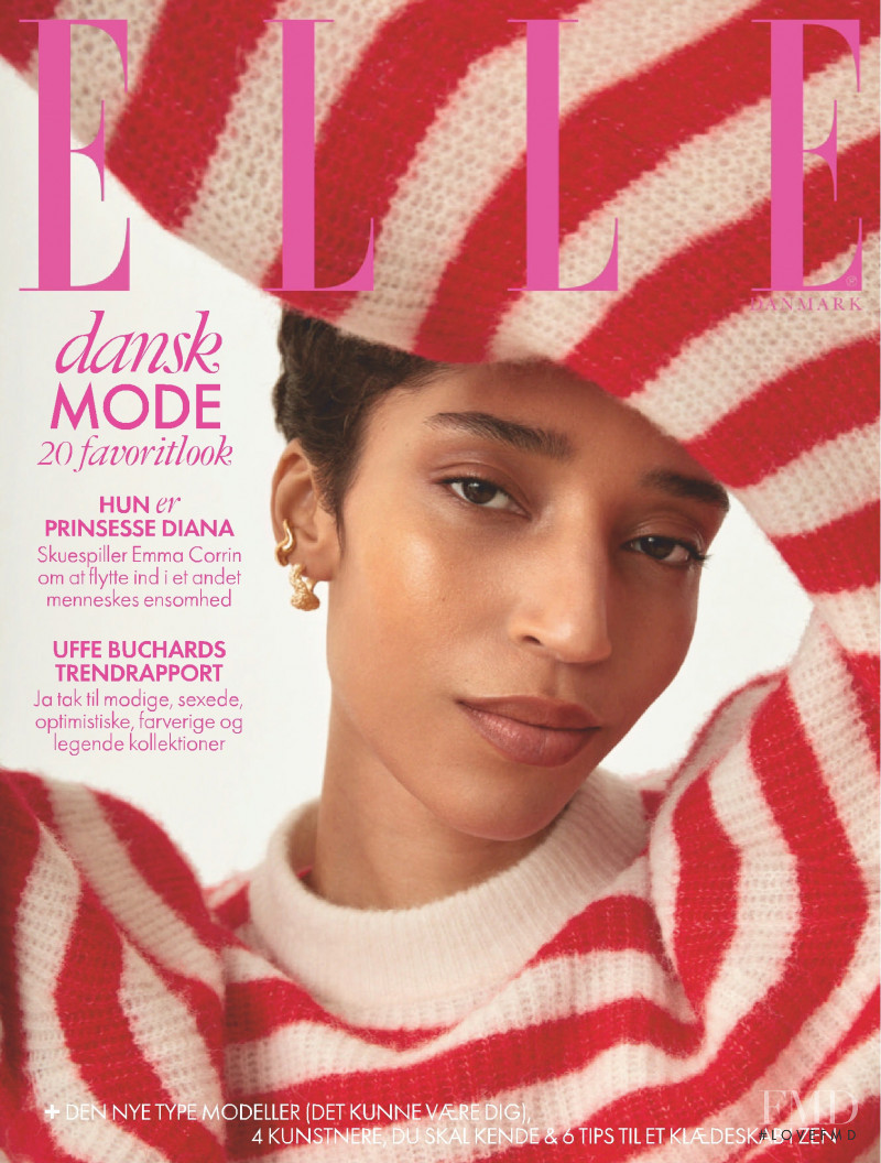 Ishioma Okenmor featured on the Elle Denmark cover from March 2021