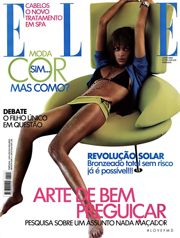  featured on the Elle Portugal cover from July 2004