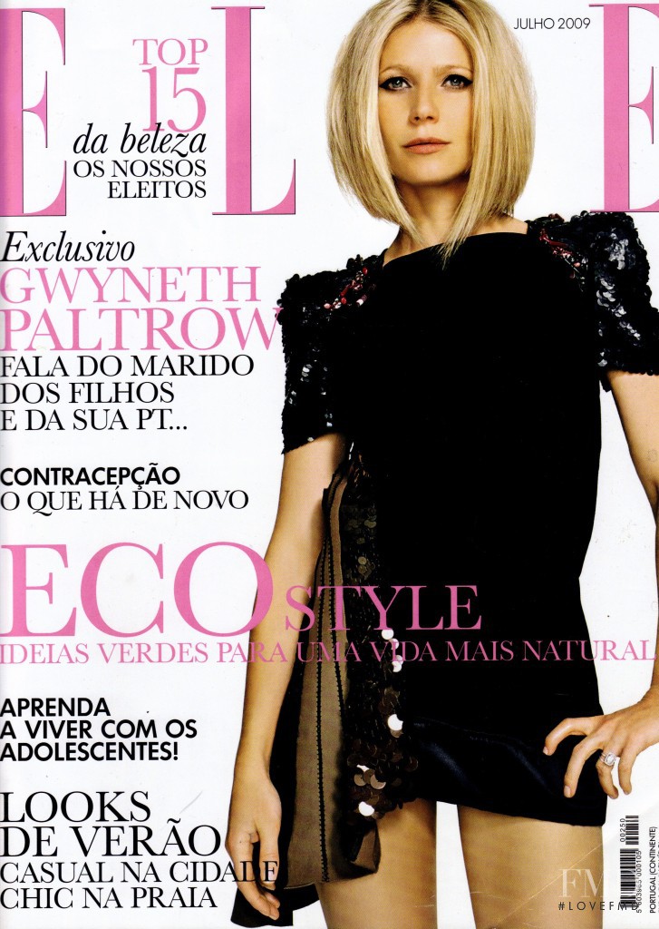 Gwyneth Paltrow featured on the Elle Portugal cover from July 2009