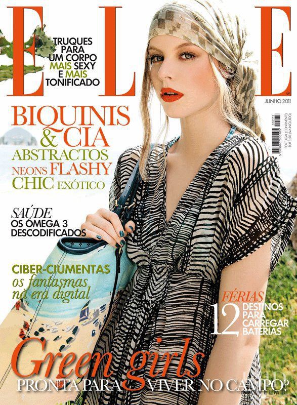 Carolin Loosen featured on the Elle Portugal cover from June 2011