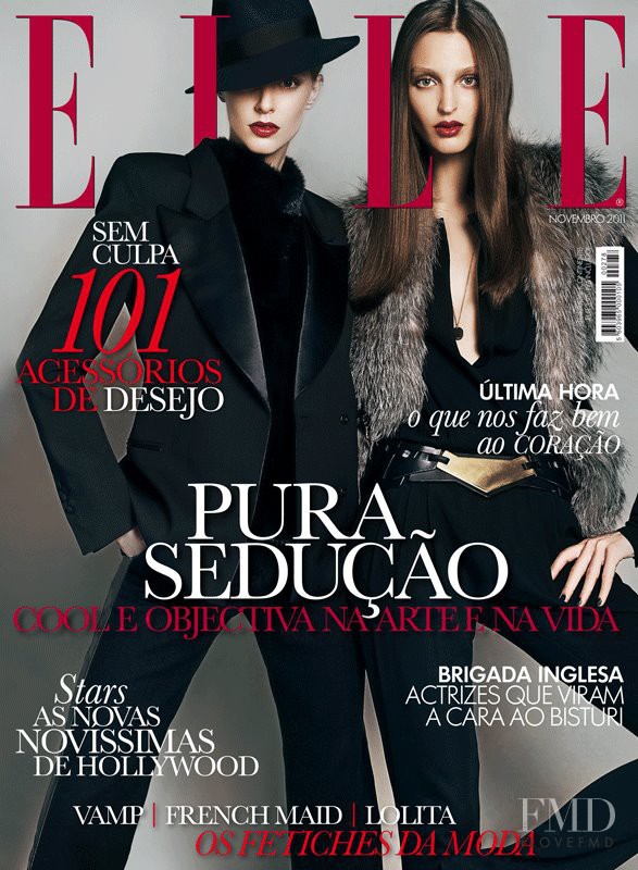 Ingerid Maske, Georgina Stojiljkovic featured on the Elle Portugal cover from November 2011