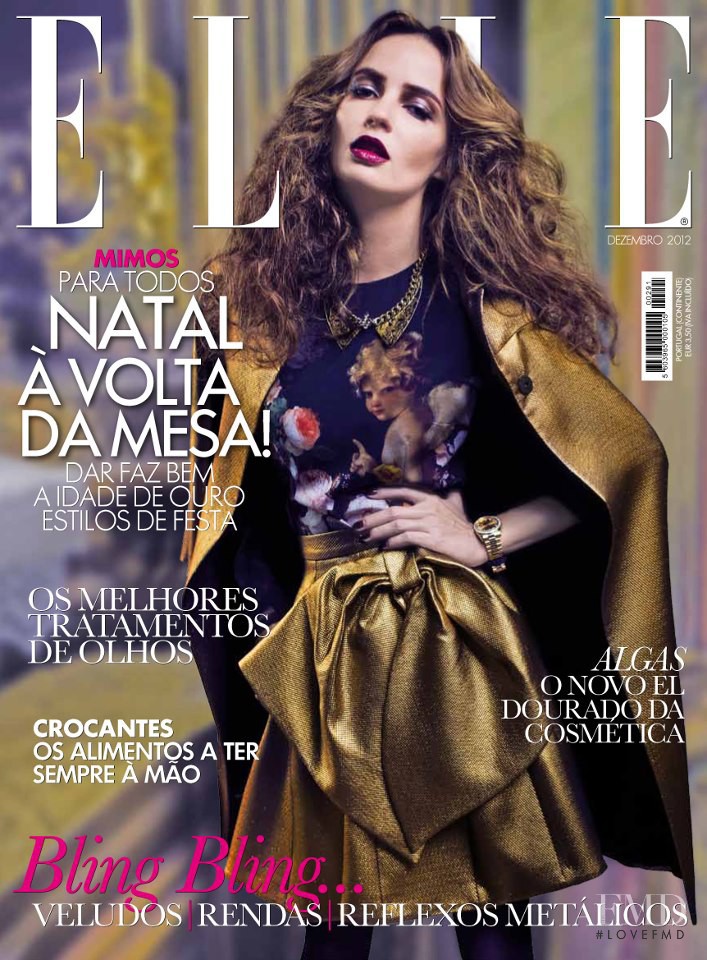 Jhenyfy Muller featured on the Elle Portugal cover from December 2012