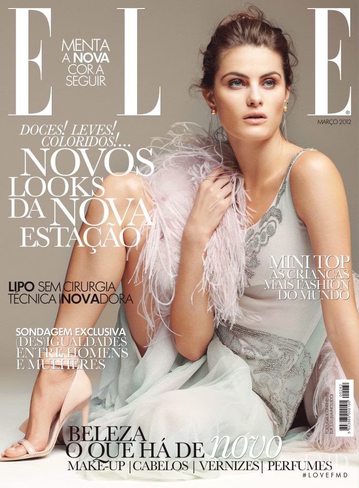 Isabeli Fontana featured on the Elle Portugal cover from March 2012