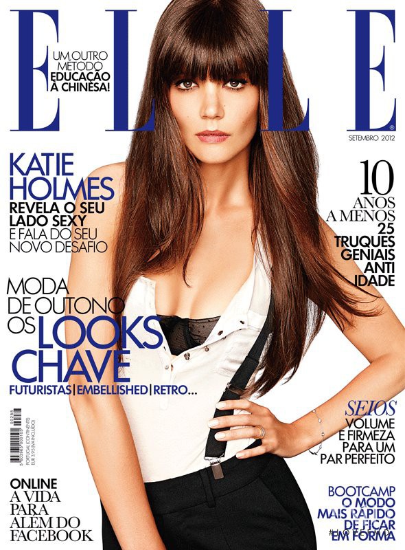 Katie Holmes featured on the Elle Portugal cover from September 2012
