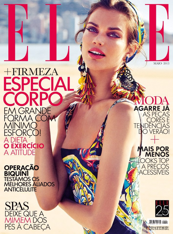 Rianne ten Haken featured on the Elle Portugal cover from May 2013