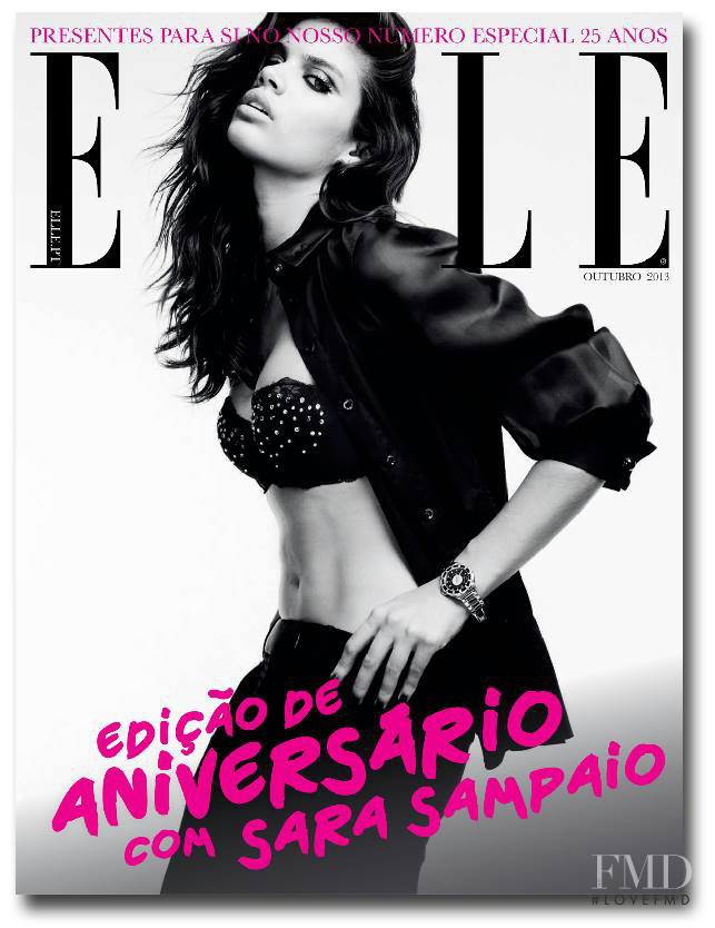 Sara Sampaio featured on the Elle Portugal cover from October 2013