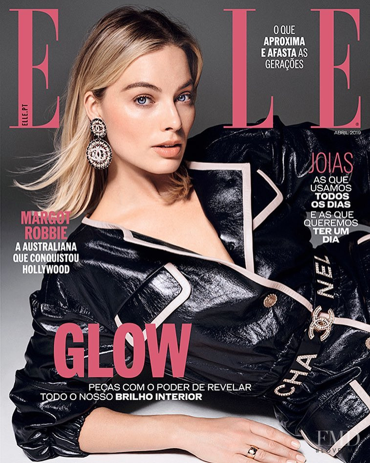 Margot Robbie featured on the Elle Portugal cover from April 2019