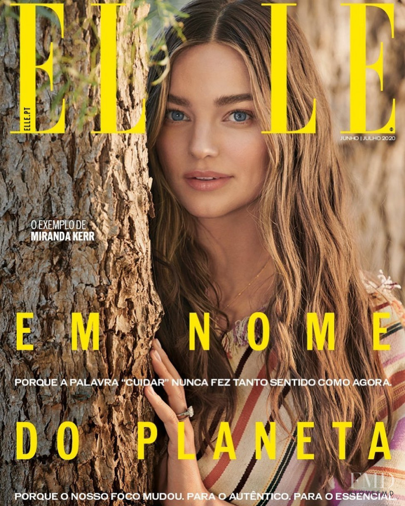 Miranda Kerr featured on the Elle Portugal cover from June 2020