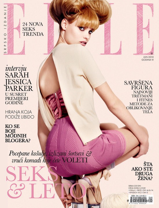 Elin Skoghagen featured on the Elle Serbia cover from June 2010