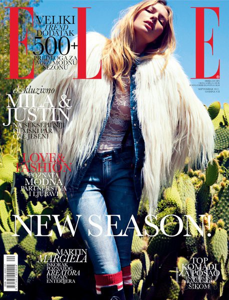 Jessica Hart featured on the Elle Serbia cover from September 2011