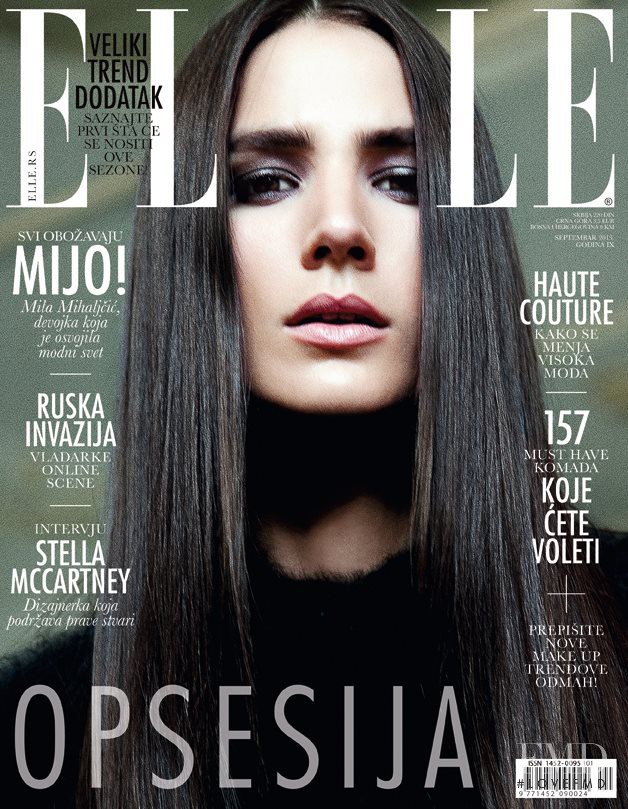 Mijo Mihaljcic featured on the Elle Serbia cover from September 2013