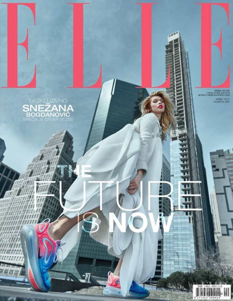 Josie Canseco featured on the Elle Serbia cover from April 2019