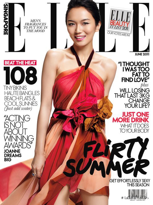  featured on the Elle Singapore cover from June 2011