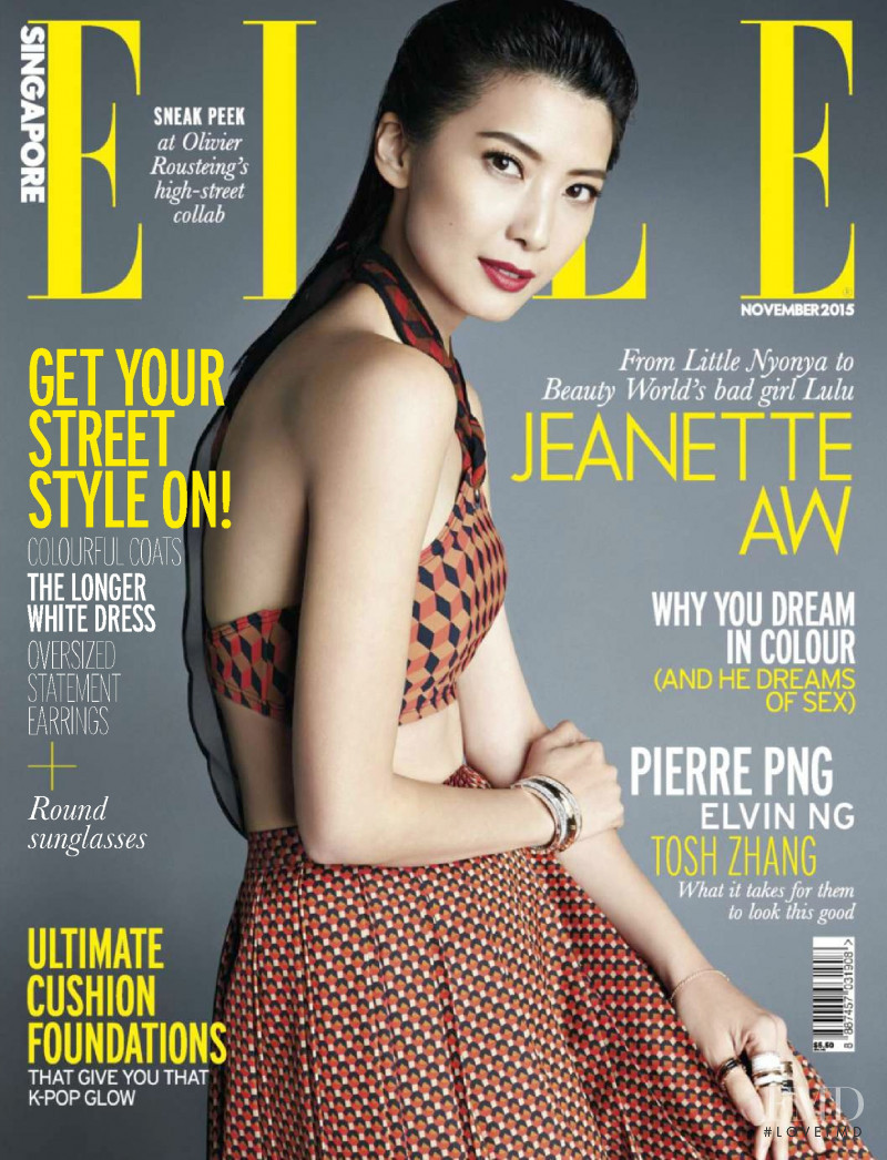  featured on the Elle Singapore cover from November 2015