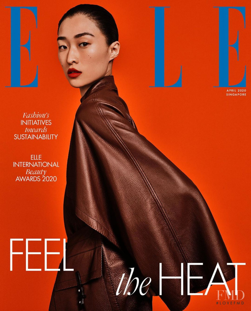 Chu Wong featured on the Elle Singapore cover from April 2020