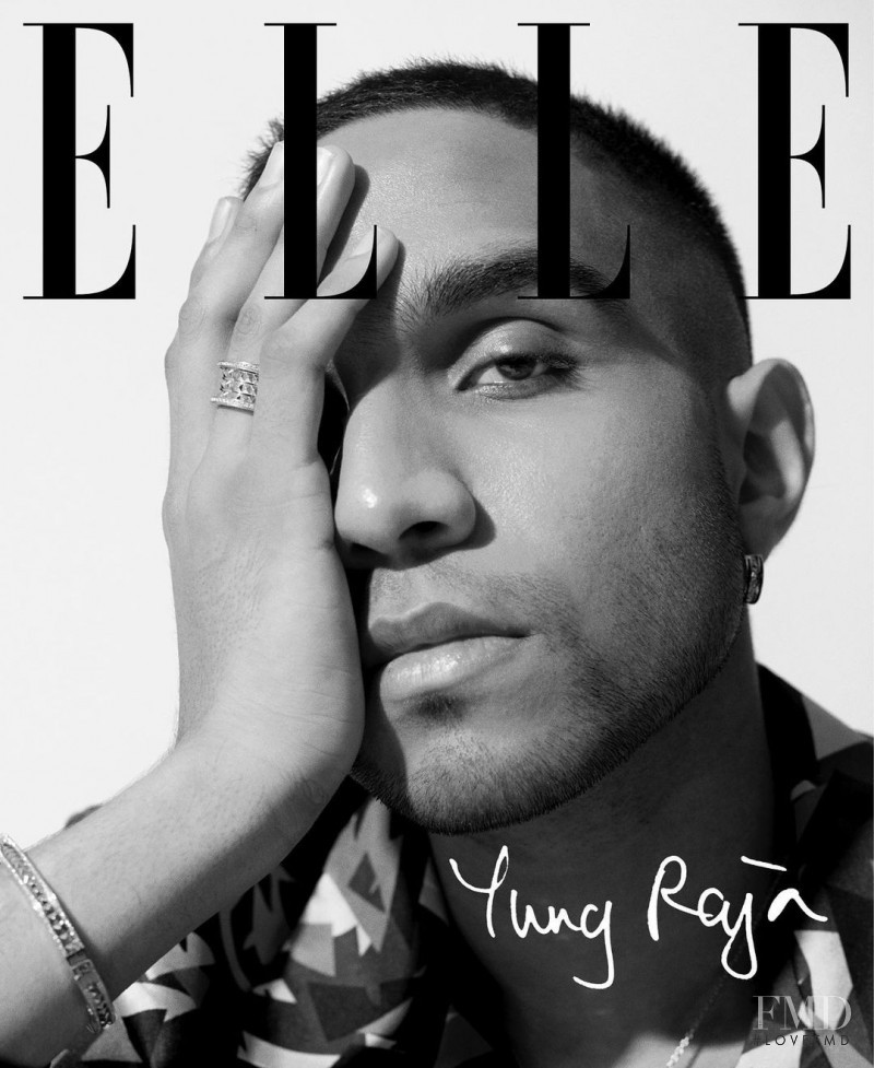 Yung Raja featured on the Elle Singapore cover from August 2020