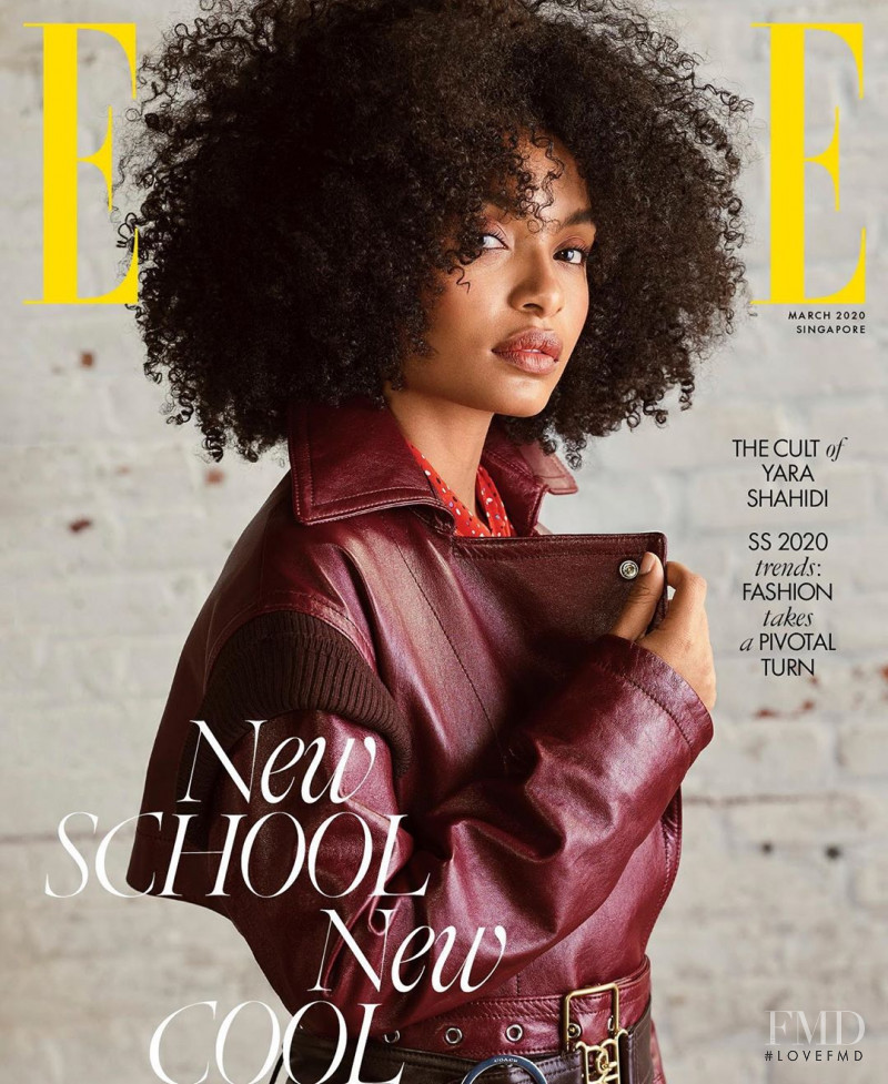 Yara Shahidi featured on the Elle Singapore cover from March 2020