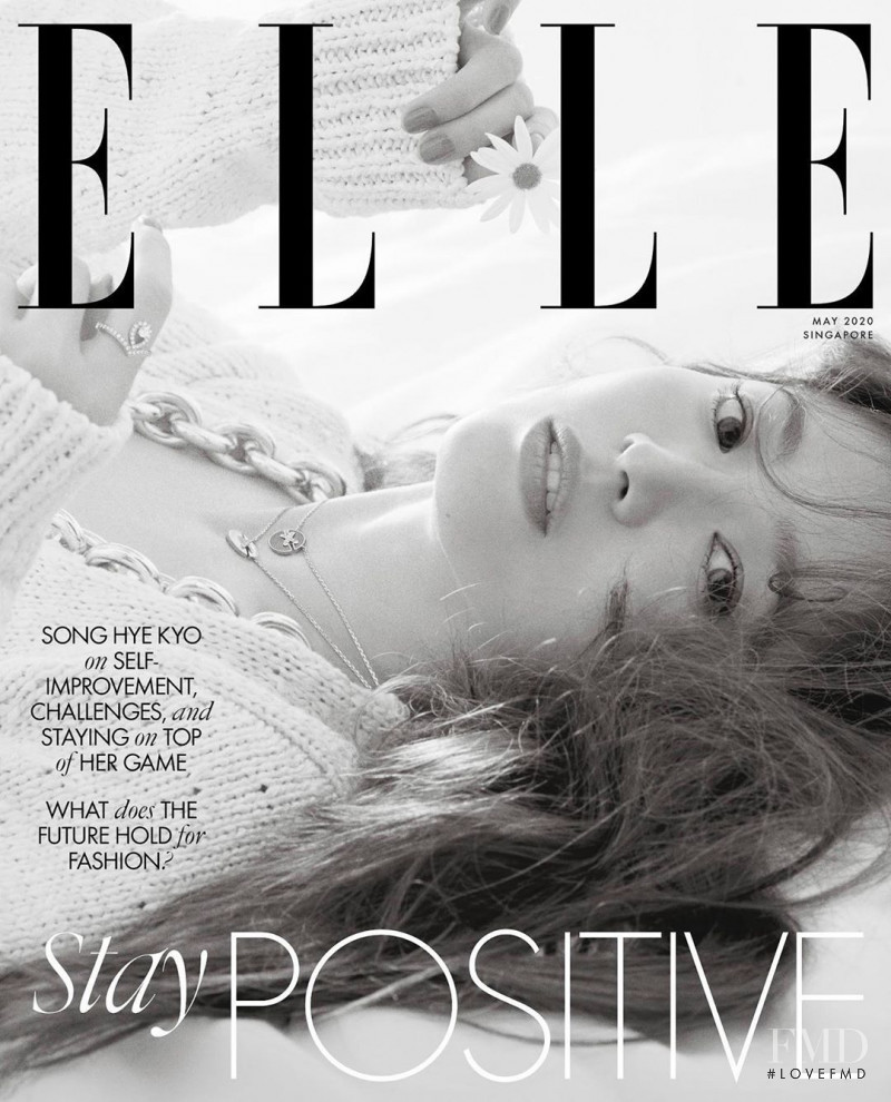Song Hye Kyo featured on the Elle Singapore cover from May 2020