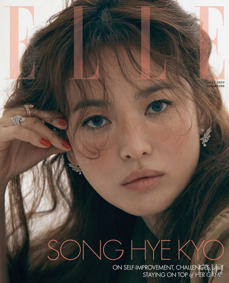 Song Hye Kyo  featured on the Elle Singapore cover from May 2020