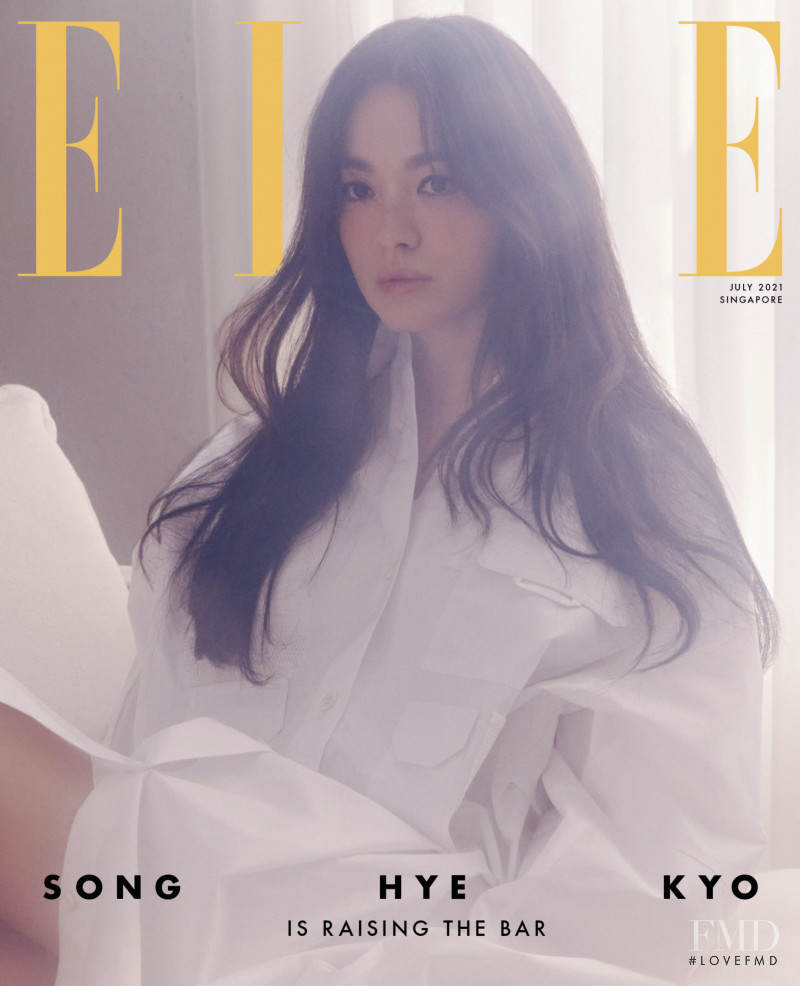 Song Hye Kyo featured on the Elle Singapore cover from July 2021